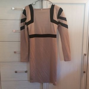 Womens black and brown dress